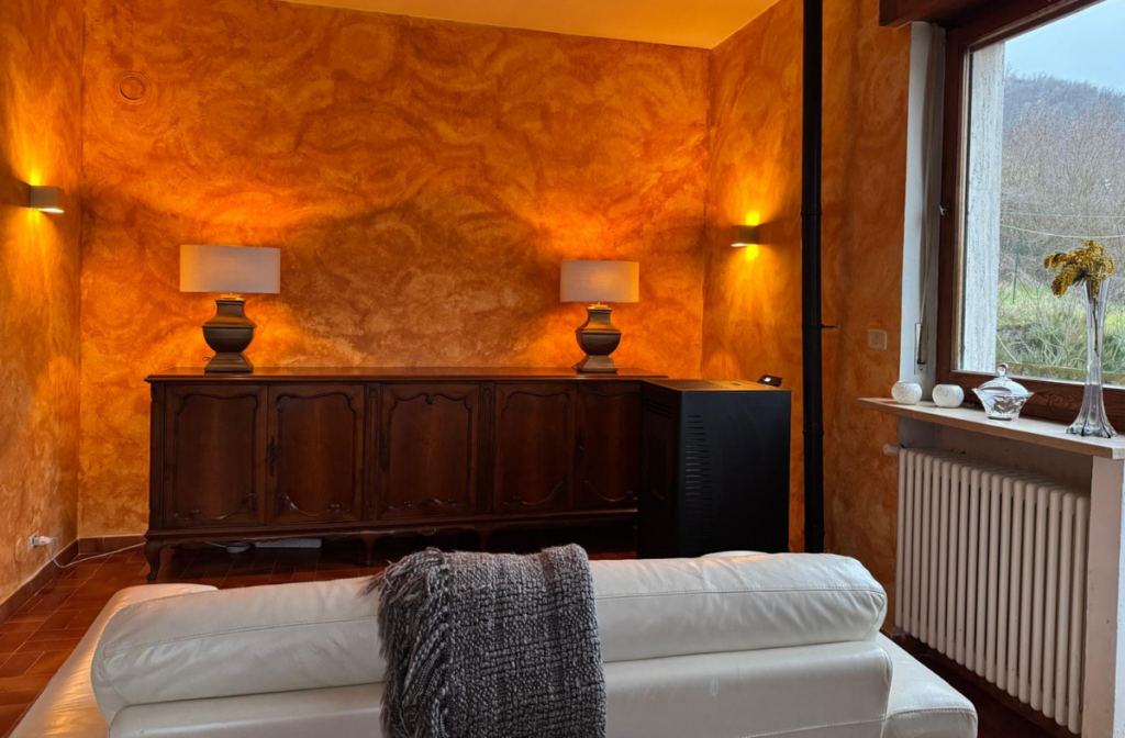 woonkamer villa due mondi